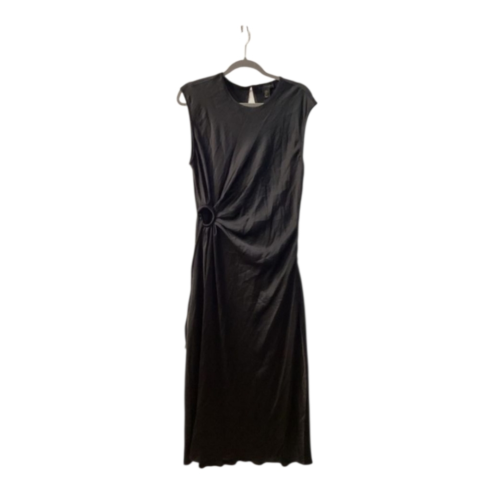 House Of Harlow 1960 Black Cut-out Ruched‎ Maxi Dress Sleeveless Size XL